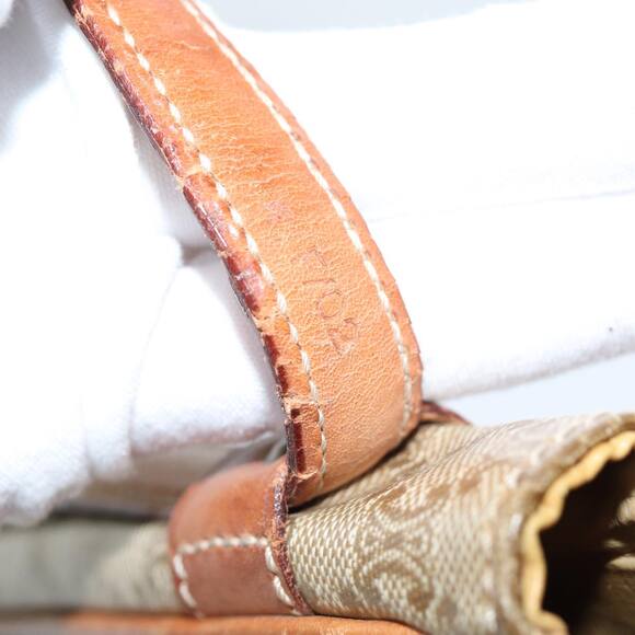 CELINE Macadam Canvas Shoulder Bag Beige - Picture 12 of 12